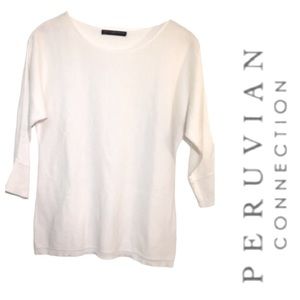 Peruvian Connection 3/4 sleeve
Knit top small